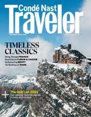 Conde Nast Traveler Magazine Subscription January 1st, 2022 Issue