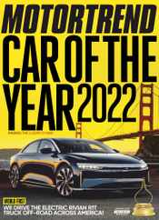 Motor Trend Magazine Subscription January 1st, 2022 Issue