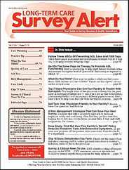 Long Term Care Survey Alert Magazine Subscription